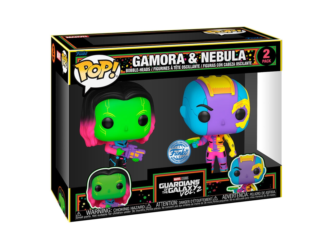 Figuras Pop Box 2 Marvel Guardianes de la Galaxia Gamora Nebula Exclusiva B.active