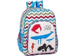 Mochila ALGO DE JAIME ADJ66405-00-U (Blanco - Poliéster - 42x33x14 cm)