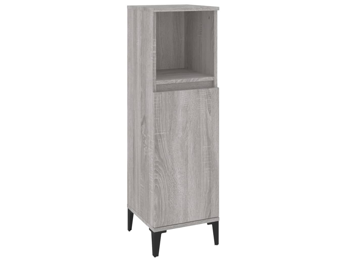 Mueble de baño de madera, gris, MAISON EXCLUSIVE (30x30x100 cm)