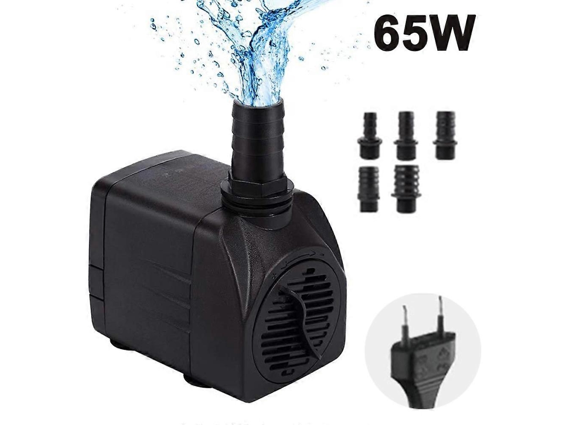Omni-bomba Sumergible Ultra Silenciosa Con Gran Elevación, 3 Boquillas Para Acuario, Estanque, Fontana, Jardín Hidropónico Enchufe Eu 65w
