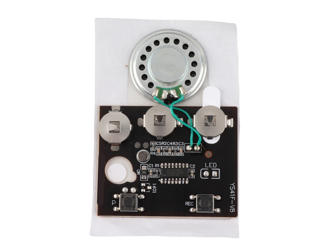 Módulo De Audio Grabable De 27 S Con Botón Y Batería, Control Por Teclas, Chip De Voz De 0,5 W Para Regalos Diy.