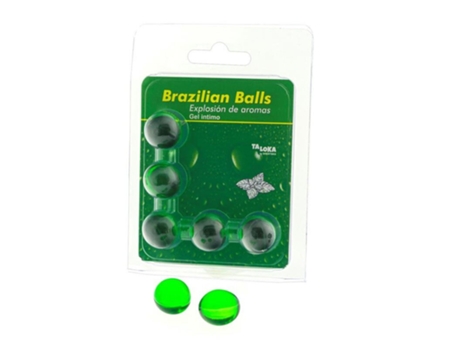 Estimulador DIVERTY SEX&GT;TALOKA 5 Bolas Brasileñas Menta Gel Íntimo
