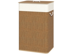 Cesta para la ropa sucia con capacidad de 72 litros, asa de cuerda y bolsa de lavandería extraíble. Tienda BAGOLY.