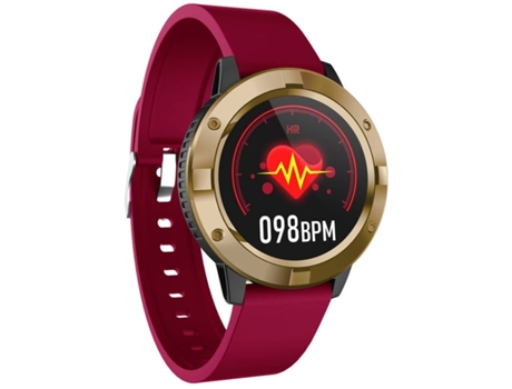 Smartwatch MDUG Monitor de Frequência Cardíaca Vermelho