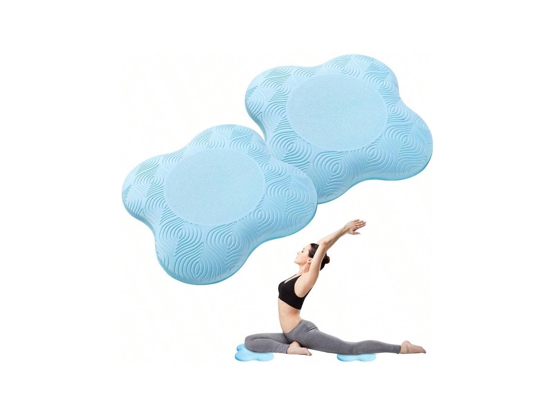 Pack de 2 rodilleras extra gruesas para yoga, ideales para rodillas, codos, muñecas, manos y cabeza. Cojín de espuma para pilates y yoga.