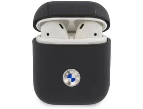 Carcasa Apple BMW Airpods Logo Azul , Plateado