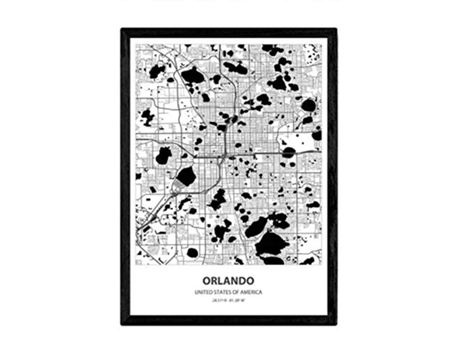 Poster NACNIC Mapa de Orlando USA (A3)