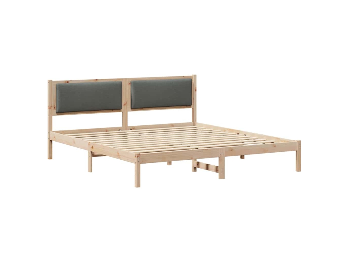 Maison Exclusive - Estructura De Cama Con Cabecera Gris Oscuro 180 X 200 Cm