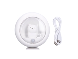 Lámpara de noche LED con sensor de movimiento en forma de gato CHABERLU