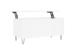 Mesa de Centro Derivados Madeira Branco MAISON EXCLUSIVE (90x44,5x45 cm)