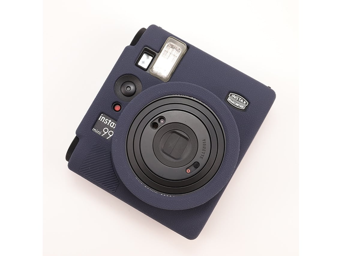 Funda protectora de color liso para Instax Mini 99. Funda de silicona suave y resistente a impactos. Azul real Yunzii.