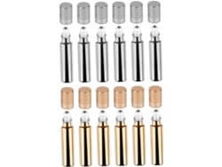 12 Botellas De Vidrio Para Bolígrafos Recargables, Ideales Para Viajes Y Manualidades.