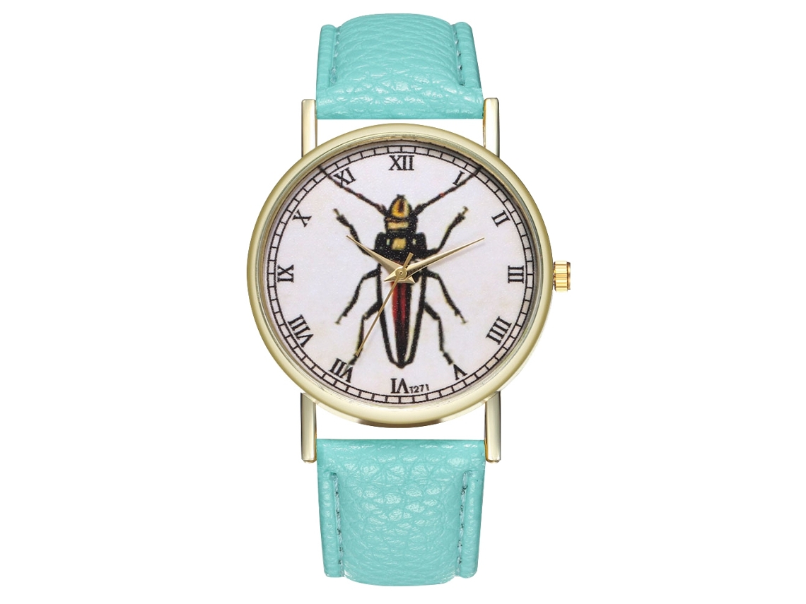 Reloj De Pulsera Retro Unisex Fashionable De Cuarzo Mint - Zhoulianfa