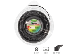Fio de Nylon Desbrozadoras Cuadrado Trenzado Profesional 3,0 Mm Rollo 50 Metros Fio de Nylon Corte Desbrozadores Hierba,