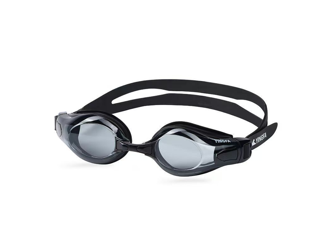 Gafas de natación para adultos con montura grande, impermeables y antivaho. y2800af-1 Negras