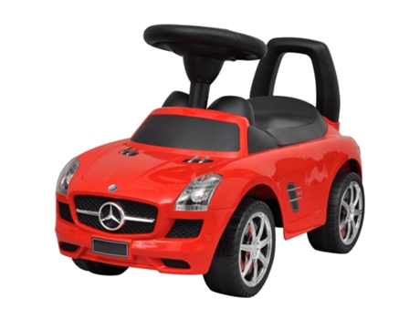 Coche de niños accionado VIDAXL con el pie rojo