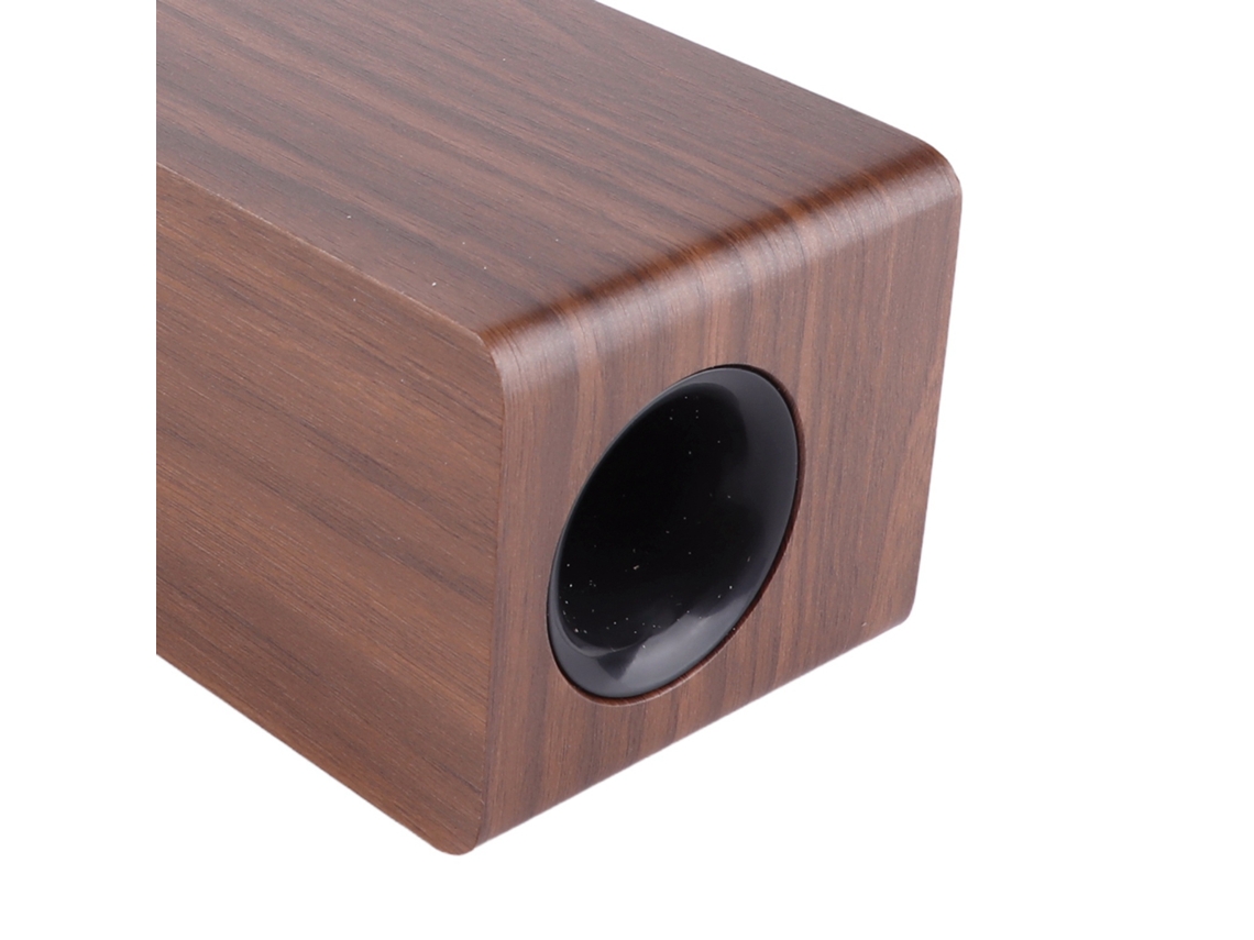 Altavoz Bluetooth De Madera Con Reloj Led, Radio Fm Y Funciones De Alta Calidad W8c