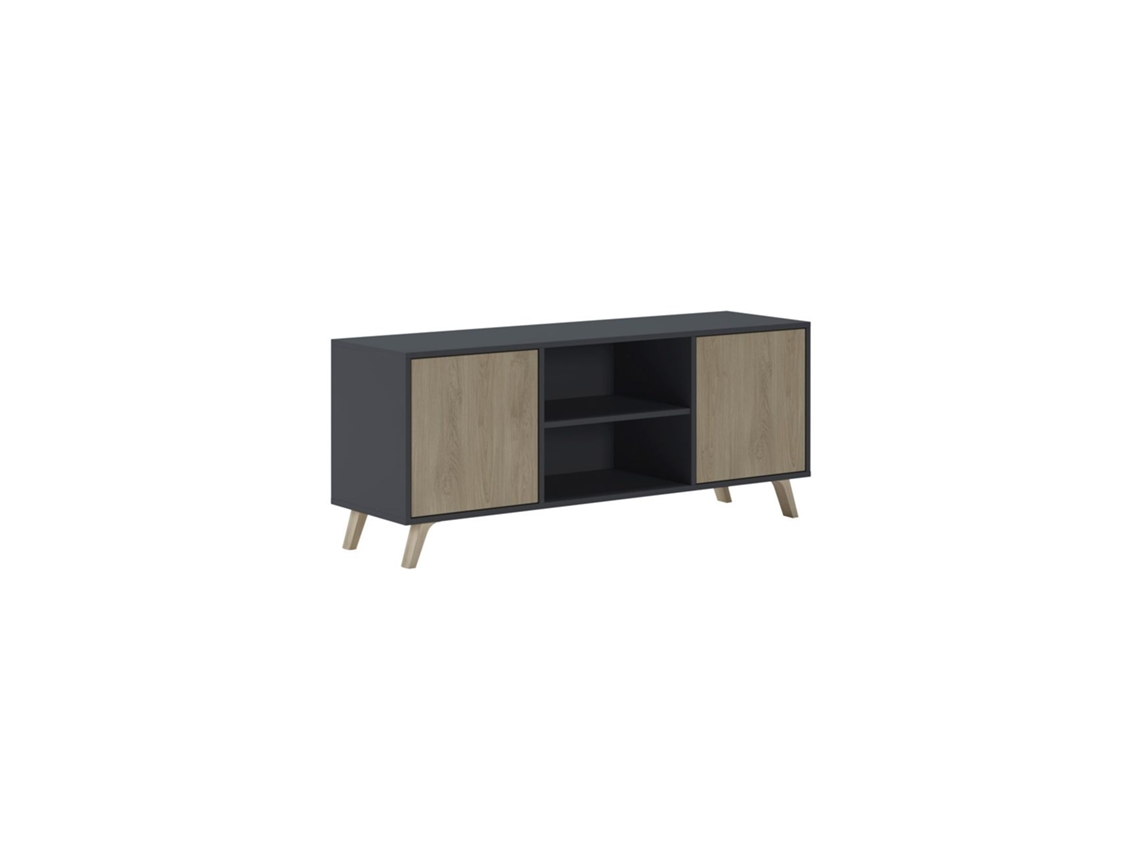 Mueble TV Wind 140 Gris Antracita - Puccini 136,8 x 56,9 x 39,6 cm