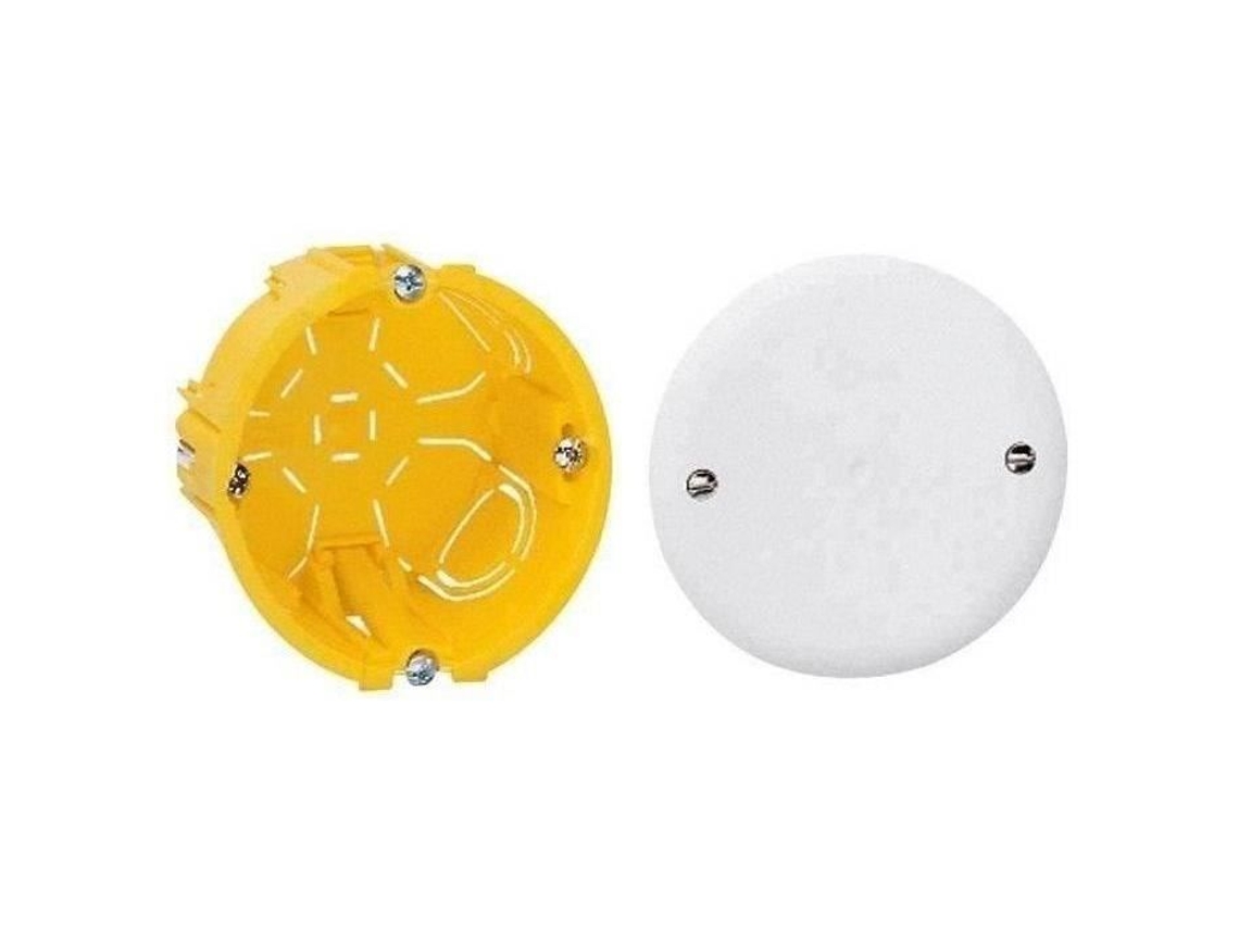 Caja De Junta Para Placa Legrand Ø80 Mm Redonda Blanca