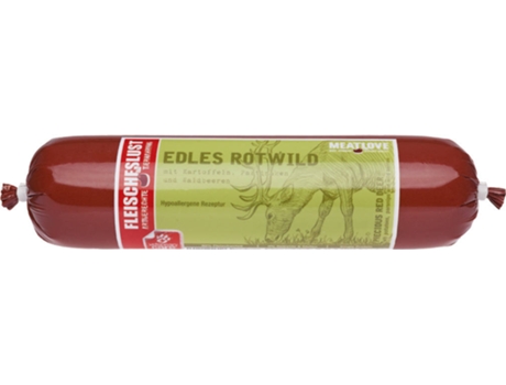 Comida para Perros MEATLOVE Salchicha (400 g - Húmedo - Adulto - Sabor: Ciervo)