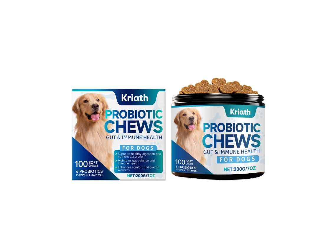 Gránulos probióticos blandos para perros - Suplemento nutricional para el equilibrio intestinal