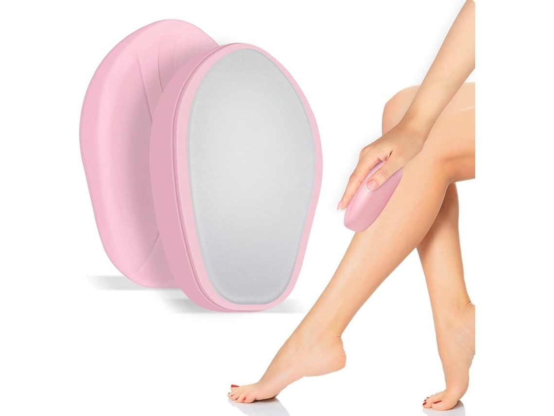 Depilador de cristal, exfoliante suave para todo el cuerpo, Yizhood (rosa)