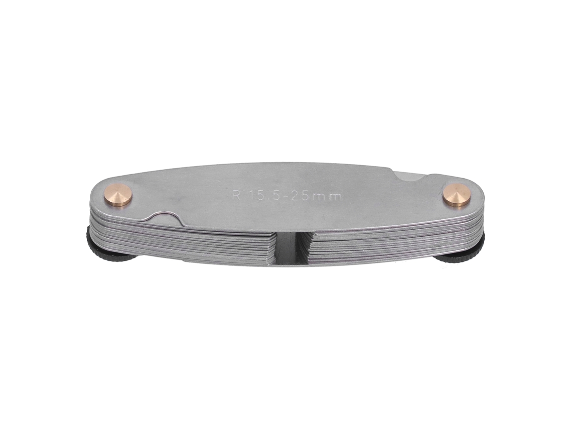 Calibrador De Roscas Métricas Imperiales, Herramienta De Acero Inoxidable Para Medir El Paso De Rosca De 15,5 A 25 Mm.