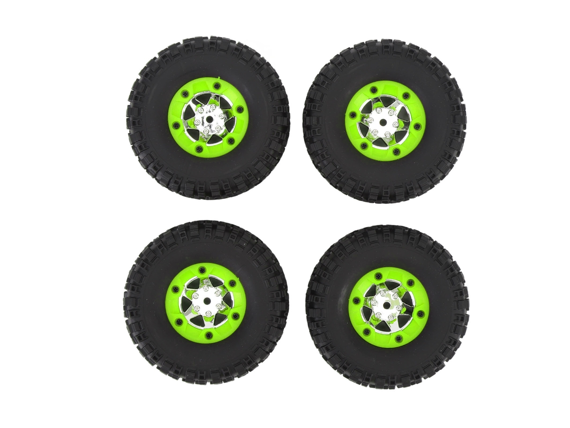 Juego De 4 Neumáticos Para Coches Teledirigidos Con Ruedas De Goma De Agarre Mejorado Para Wltoys 12428 12427 124006