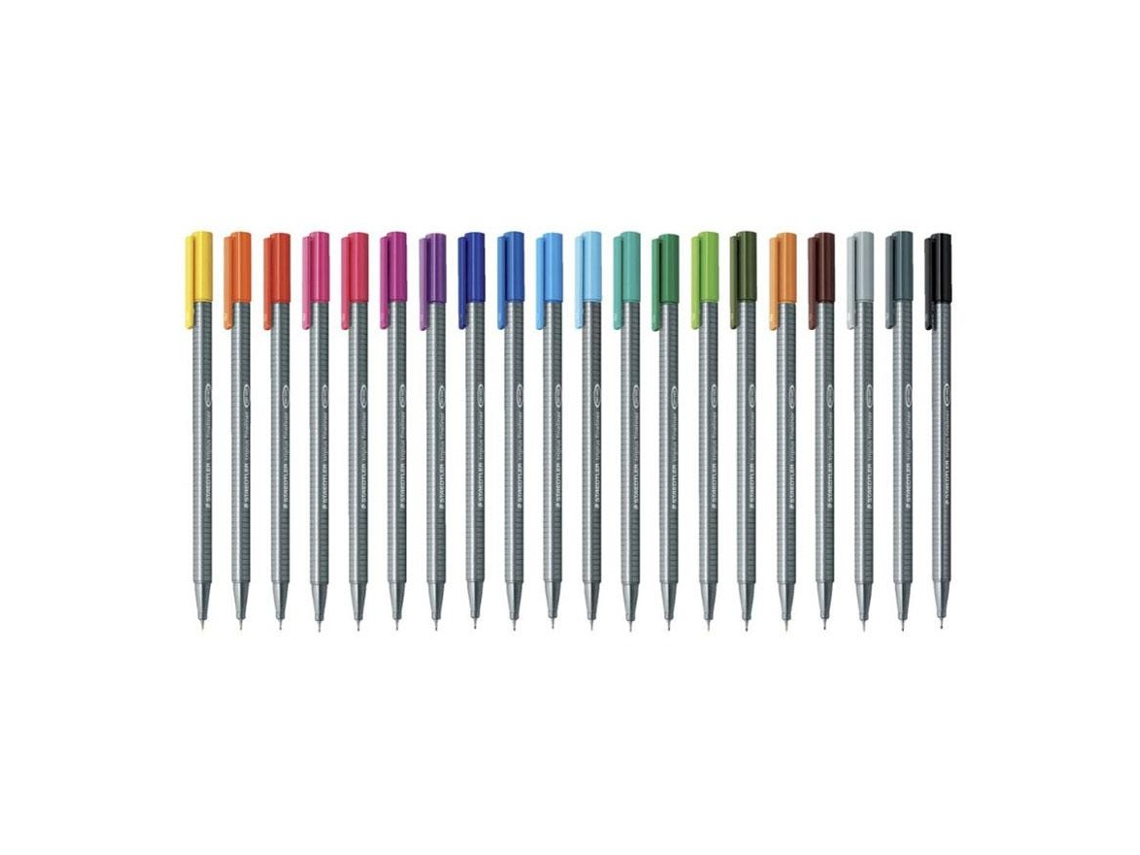 Marcador Triplus Fineliner Bourdeaux