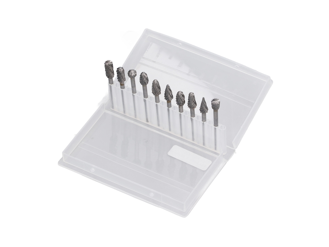 10 Brocas Rotativas De Acero De Carburo De Tungsteno De Doble Corte Para Taladro.