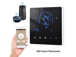 Termostato inteligente programable Wi-Fi con pantalla LCD y control remoto mediante aplicación para calefacción eléctrica | Sin marca