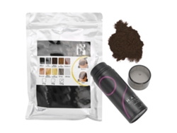 2pcs Set Fibra Capilar Para Engrosar Y Disimular Pérdida De Cabello Polvo Denso (25g+100g) Marrón Medio
