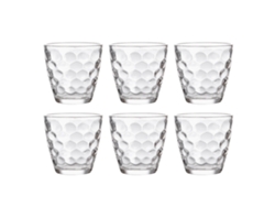 Juego de 6 vasos de vidrio transparente duraderos de 185 ml para bebidas de té, leche y cerveza JEIIBRZUI