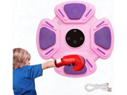 Máquina De Boxeo Musical Led Electrónica, Regalo Para Niños Digitallab Morado