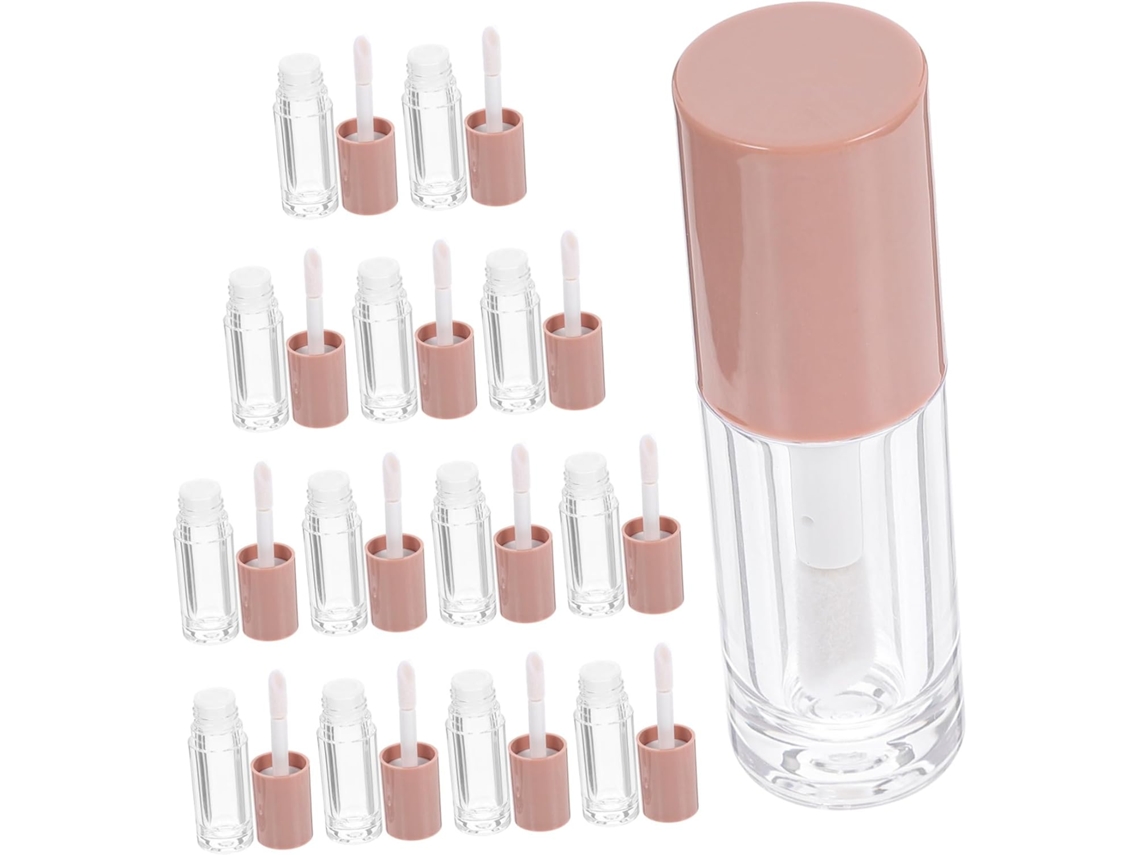 14 Pièces Lot De Tubes Transparents Para Gloss À Lèvres Con Baguette Longue Contenant Vide Recha...