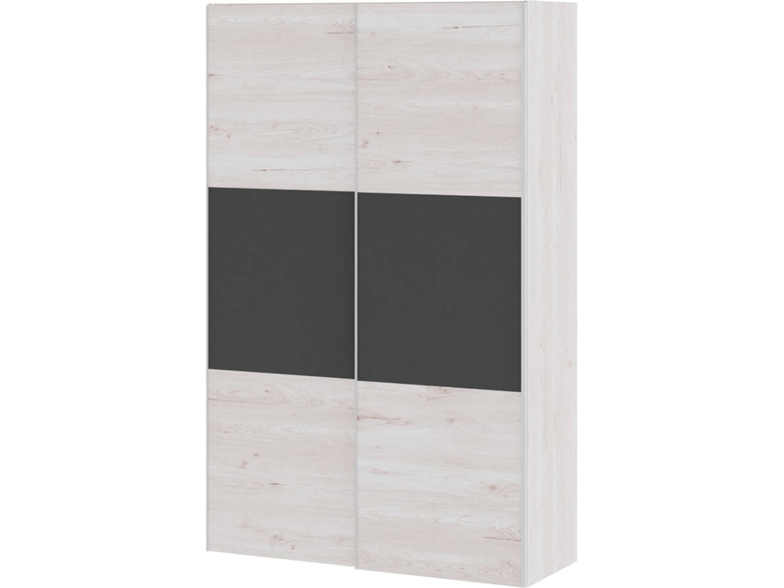 Armario MUEBLAM Artic Grafito Melamina (150x220x55 cm)
