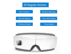 Masajeador de ojos inteligente 4D con vibración de airbag, instrumento para el cuidado de los ojos, compresa caliente, masajeador de ojos Bluetooth para anteojos, fatiga, bolsas y arrugas.