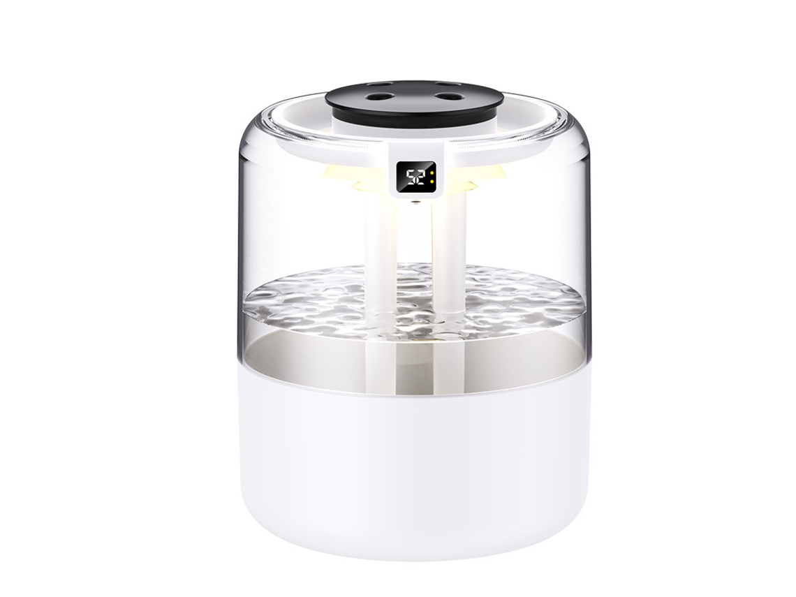 Humidificador de aire pequeño de 4 boquillas, gran capacidad, para el hogar y la oficina, purificación y aromaterapia CHABERLU