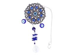 Exquisito Colgante Decorativo De Cristal Azul Con Forma De Ojo Para Coche, Ventana, Jardín, Fiesta, Puerta.