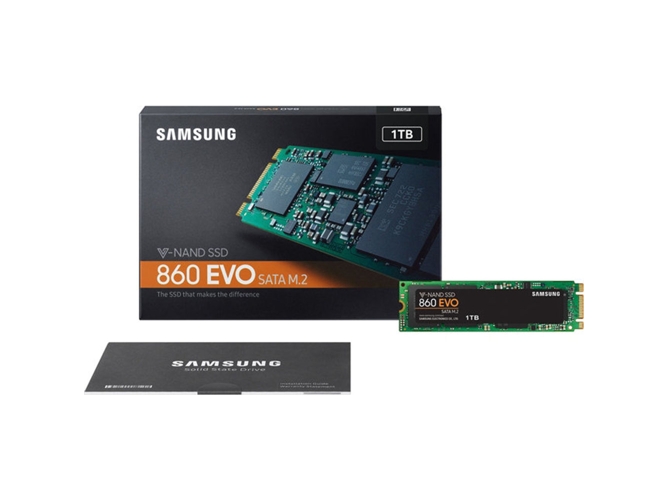alquiler Él mismo interior Disco SSD Interno SAMSUNG 860 EVO M.2 1TB (1 TB - M.2 SATA - 550 MB/s) |  Worten.es