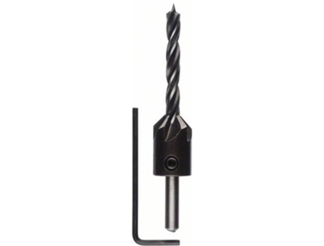 Brocas BOSCH en Espiral para Madera con Avellanador 6 mm