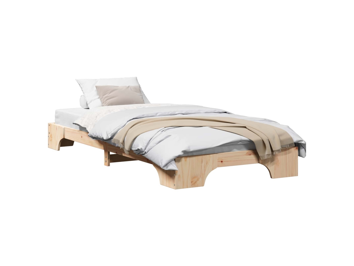 Maison Exclusive - Estructura De Cama Natural 90 X 190 Cm Madera De Pino Macizo