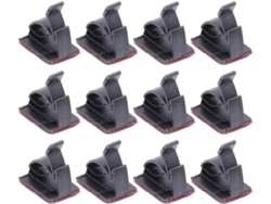 50 Piezas De Clips Adhesivos De Doble Cara Para Cables Pa66, Pegamento Rojo Potente,