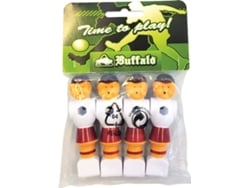 Futbolín BUFFALO Pop 16 Mm Rojo/Blanco 4 Piezas