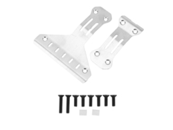 Chasis De Acero Inoxidable Para Coches Rc, Color Plata, Delantero Y Trasero, Para Tamiya Xv 02 Pro 58707 (escala 1/10).