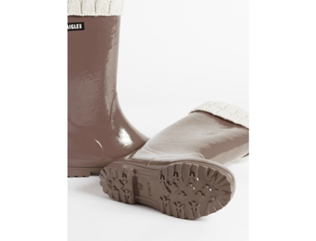Botas de Mujer AIGLE Lluvia Eliosa Winter Marrón (41)