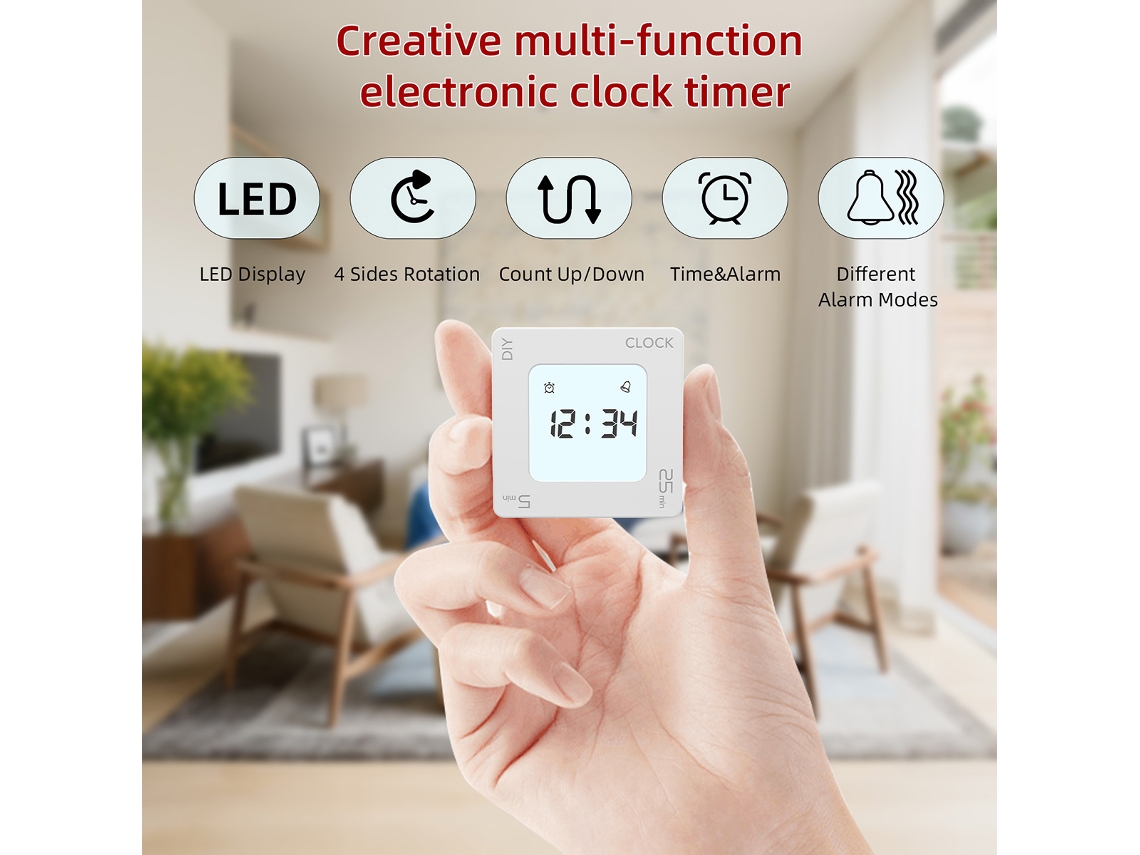 Flip Timer con vibración, cuenta regresiva y alarma NEVEANCE