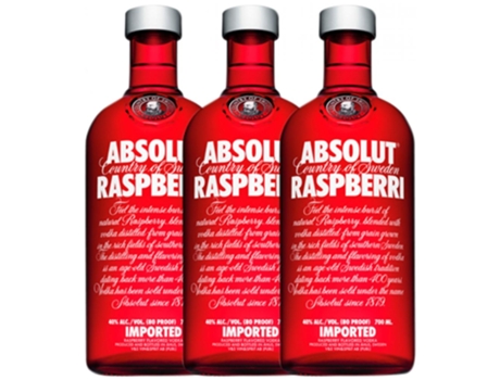 Vodka ABSOLUT Absolut Rasperri (0.7 L - 3 unidades)
