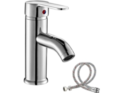 Grifo monomando para lavabo, silencioso y con flexo. Mdug