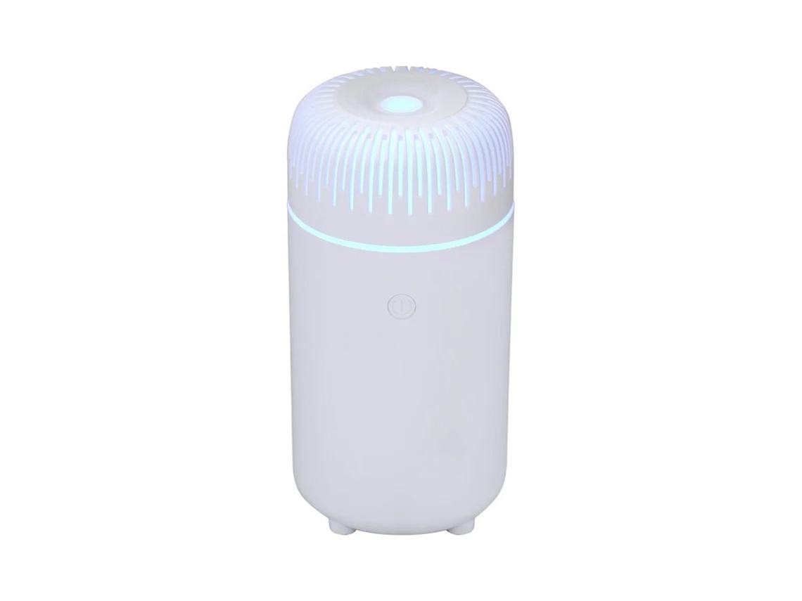 Difusor de aceite para coche USB con 2 modos, luz multicolor, silencioso, Bestvite blanco